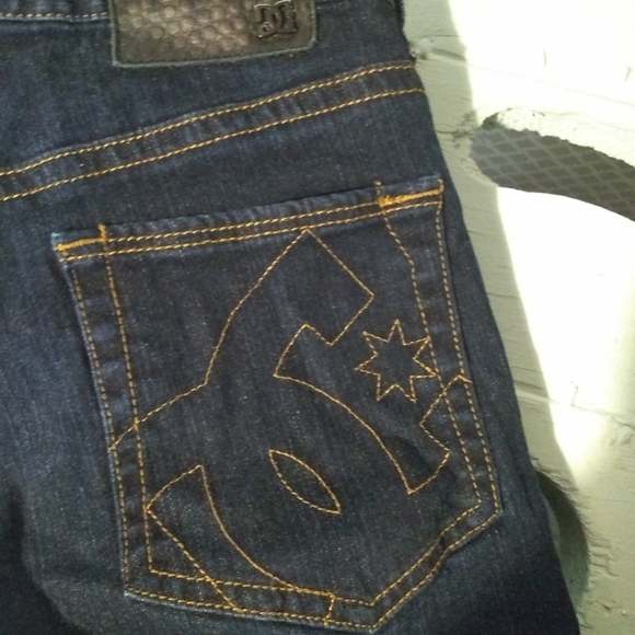 Men's DC slim fit dark wash denim jeans - Picture 2 of 8